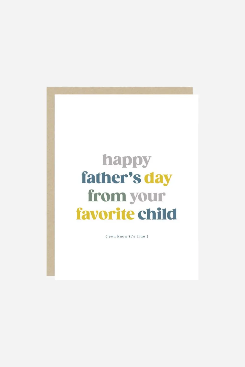Your Favorite Child Father's Day Card 1