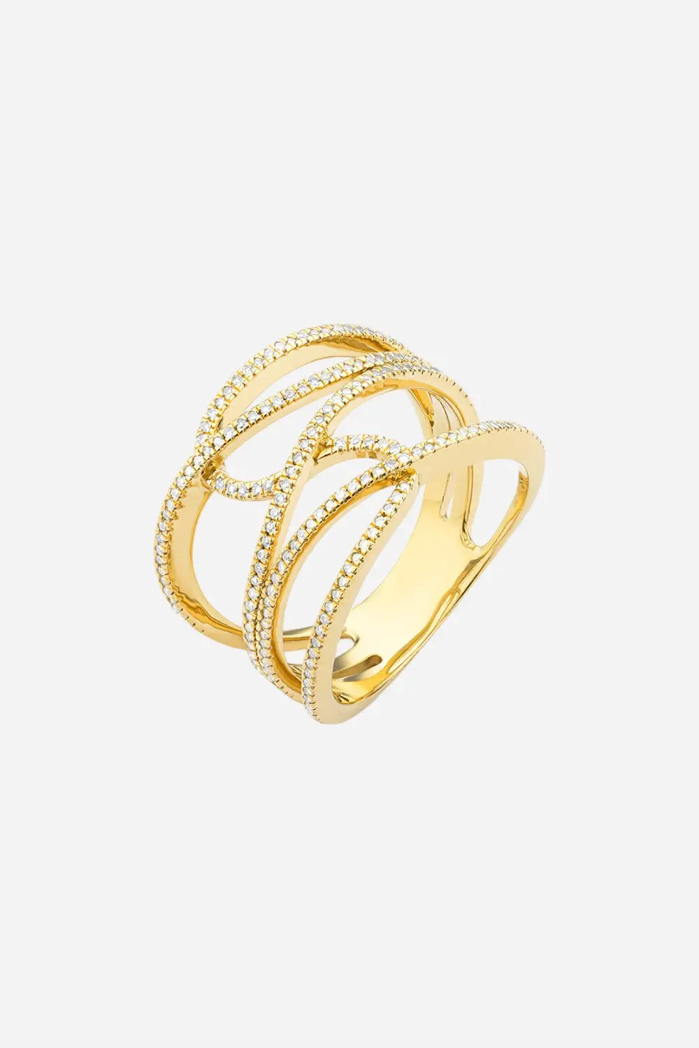 Ella Stein Make Connections Statement Ring Gold 1