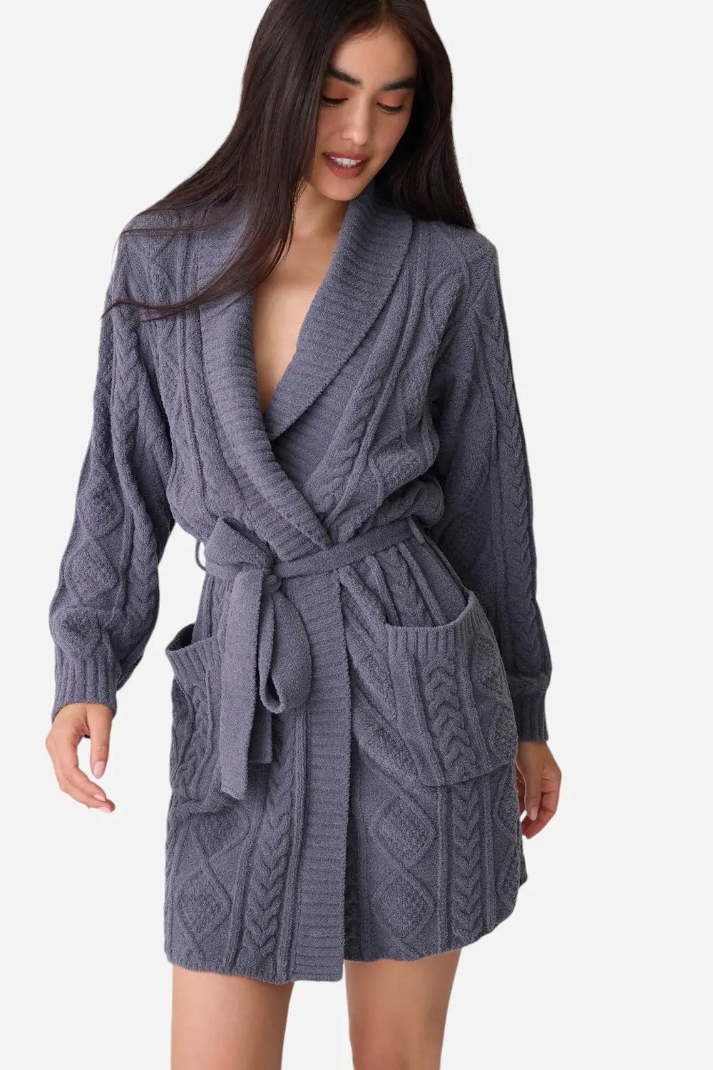 Pj Salvage Robe Cable Crew Charcoal 3