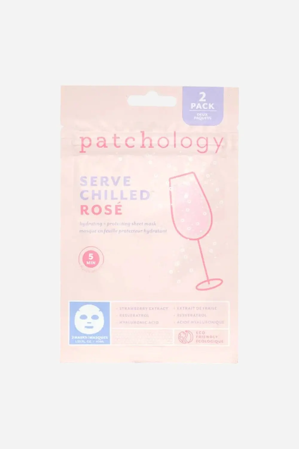 Patchology Serve Chilled Rosé Face Mask - 2 Pack 1