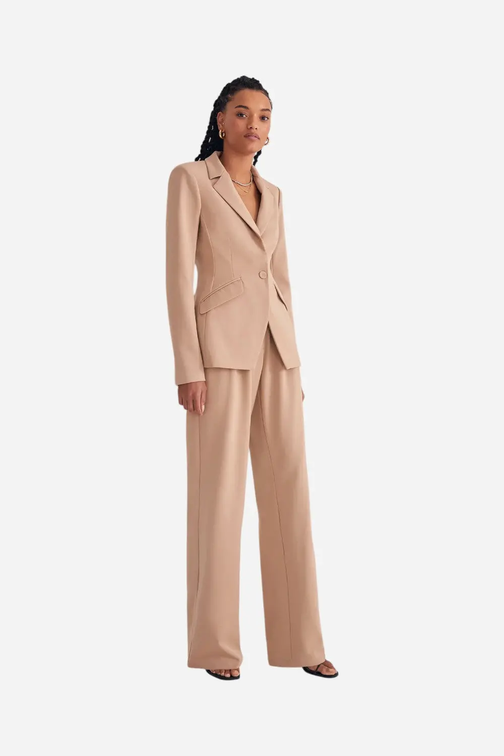 Favorite Daughter The Favorite Blazer In Beige 2