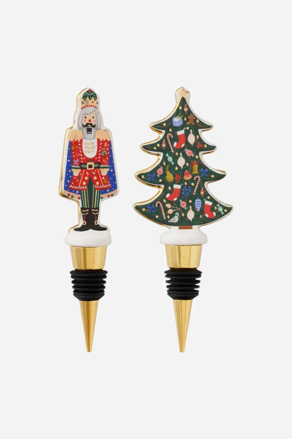 Rifle Paper Co. Nutcracker Wine Stopper Set 1