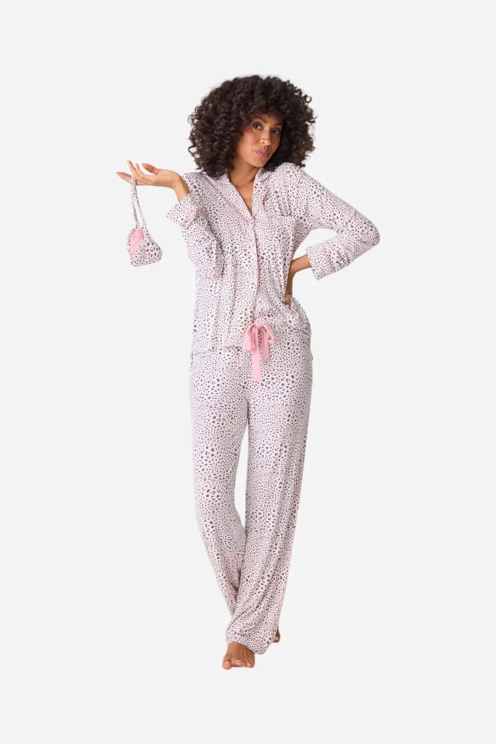 Pj Salvage Modal Dreams 3-Piece Pj Set In Stone 1