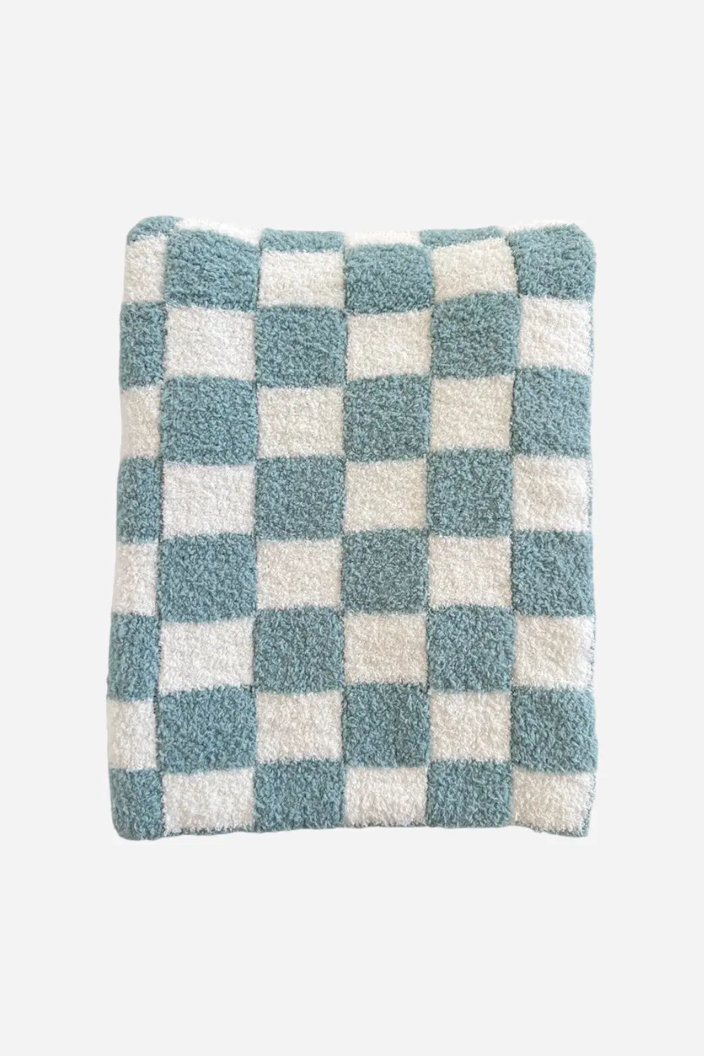 Spearmint Love Phufy® Bliss Checkerboard Blanket In Powder 1