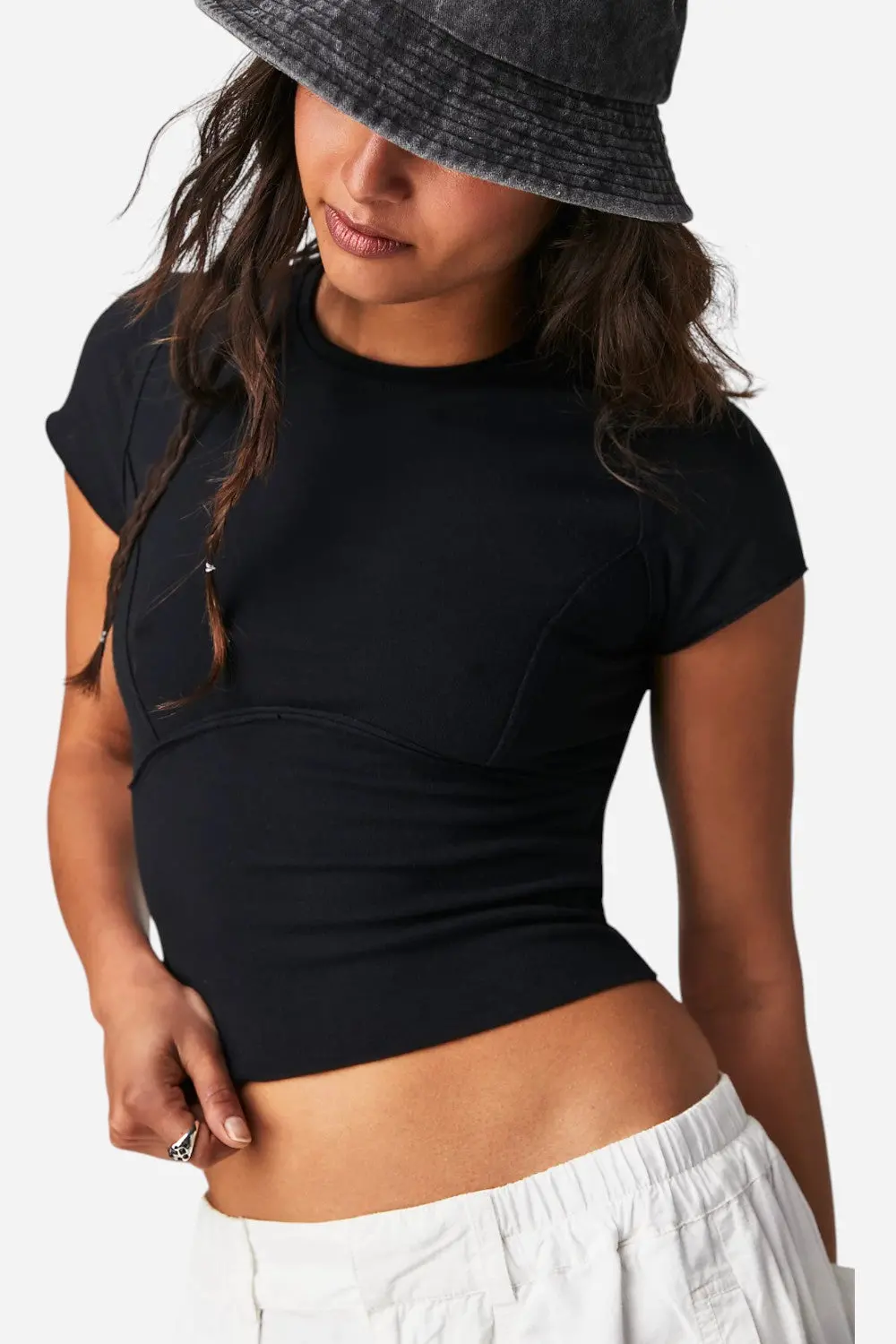 Free People Protagonist Tee In Black 1