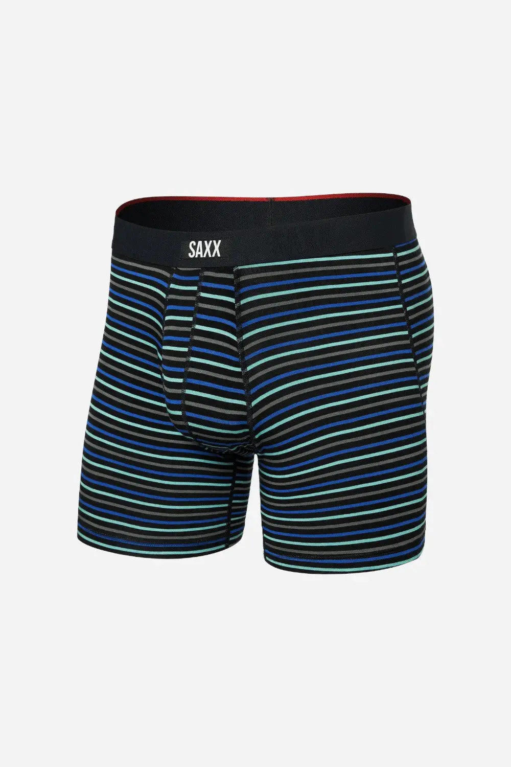 Saxx Vibe Xtra Super Soft Boxer Brief In Gent's Stripe-Sport Blue 1