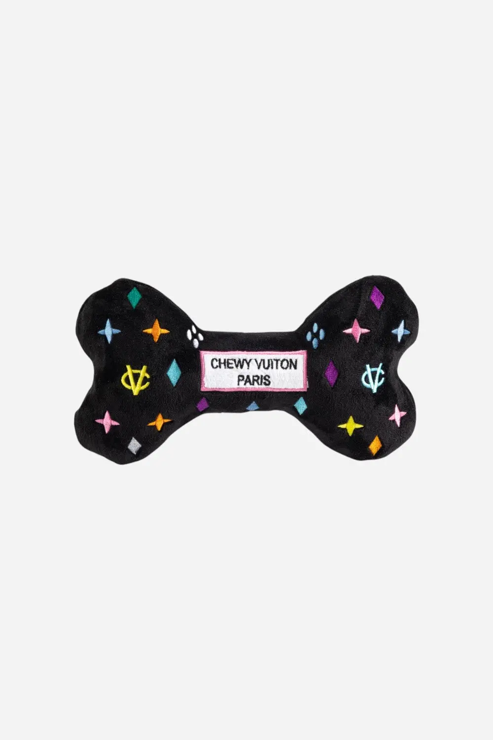 Haute Diggity Dog Chewy Vuitton Black Monogram Xl Bone 1
