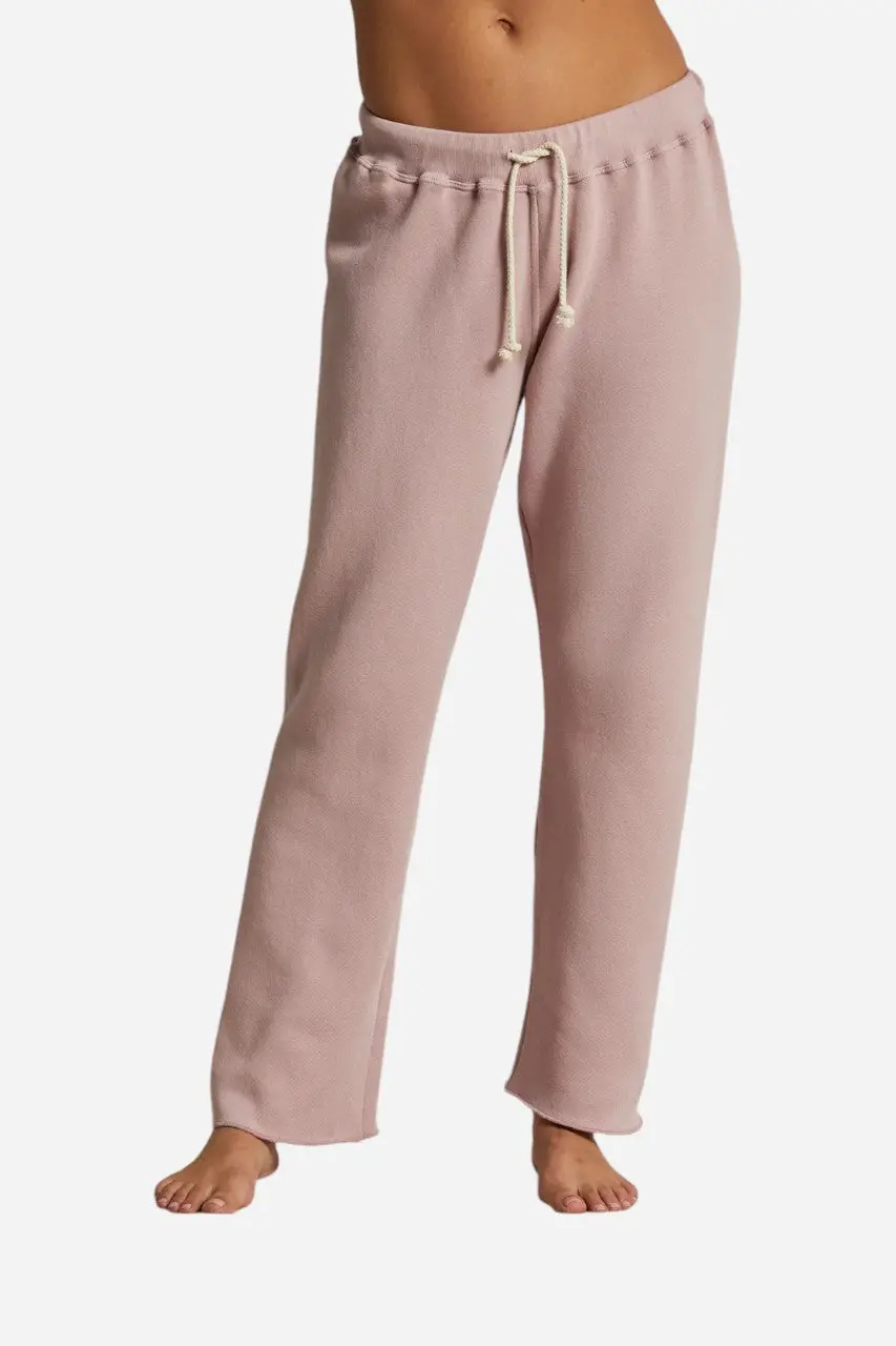 Perfect White Tee Collins Straight Leg Sweatpants In Mauve 1