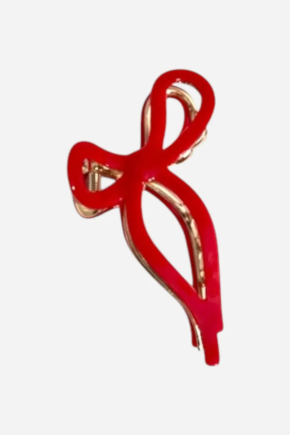 Solar Eclipse Ballet Bow Red Claw Clip 1