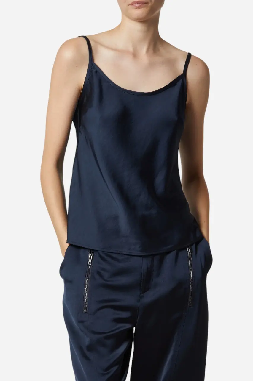 Saint Art Elliot Charmeuse Cami Black 1