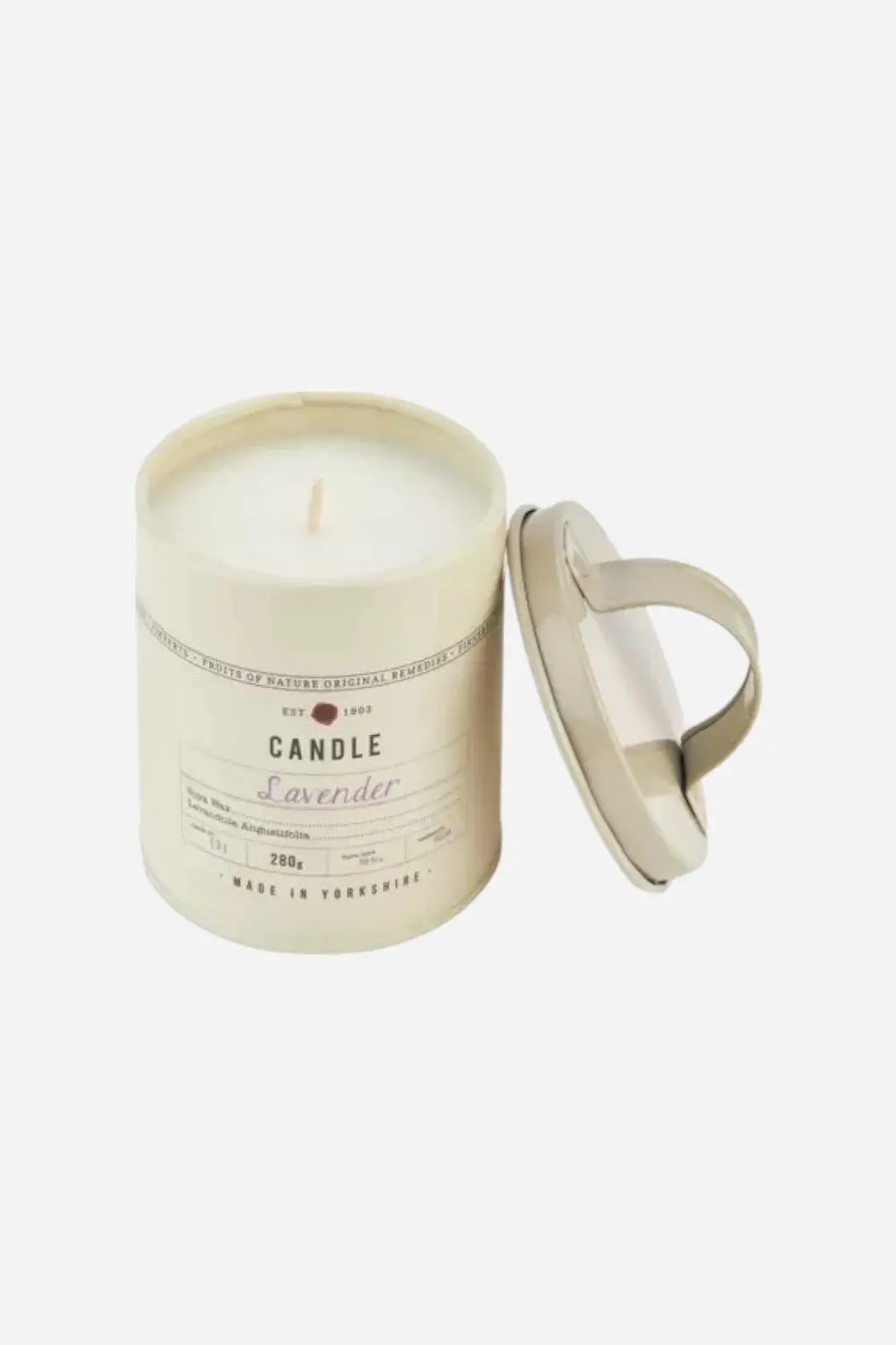 Fikkerts England Lavender Large Candle Tin 1