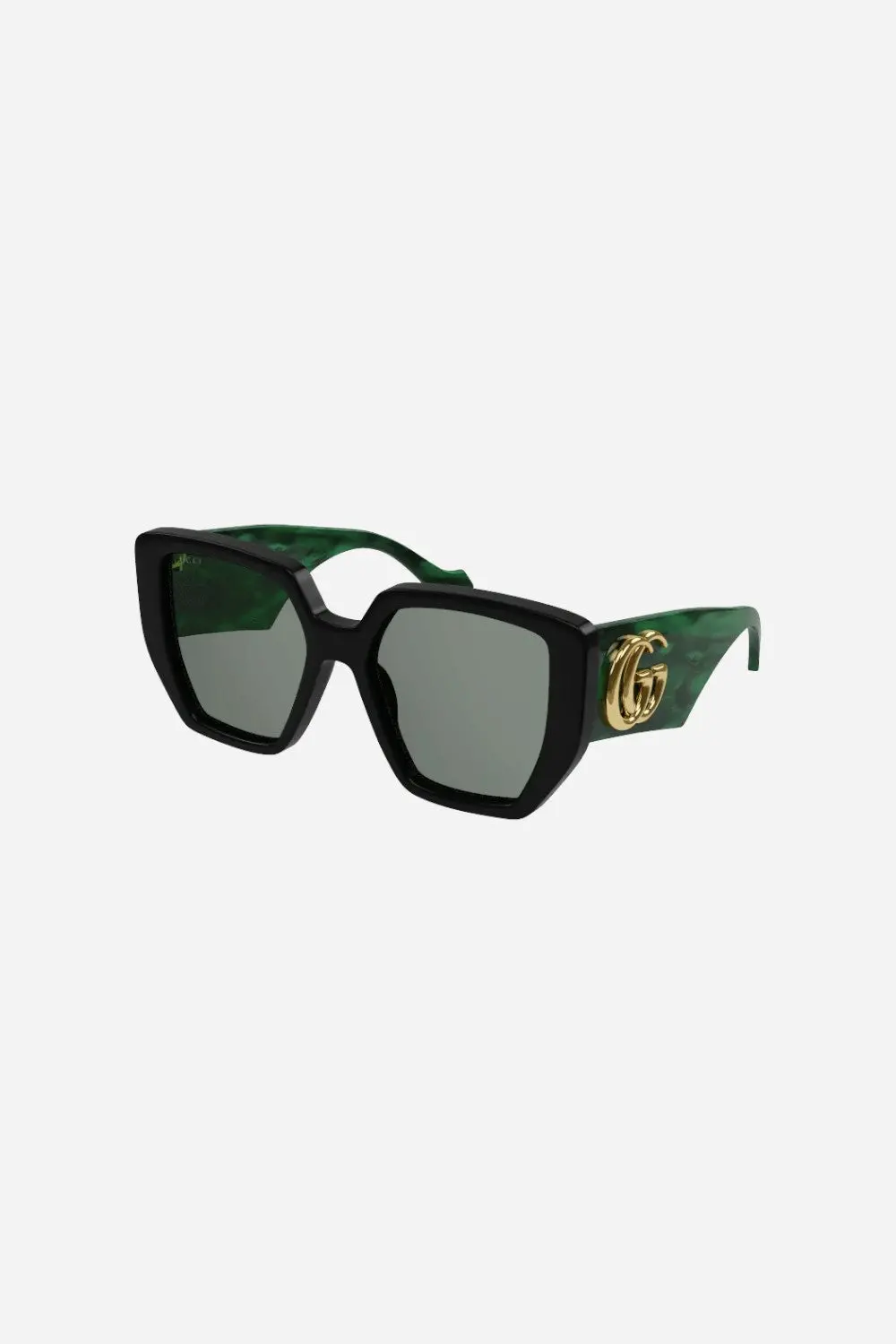 Gucci Green Square Sunglasses - Gg0956s-001 54 1