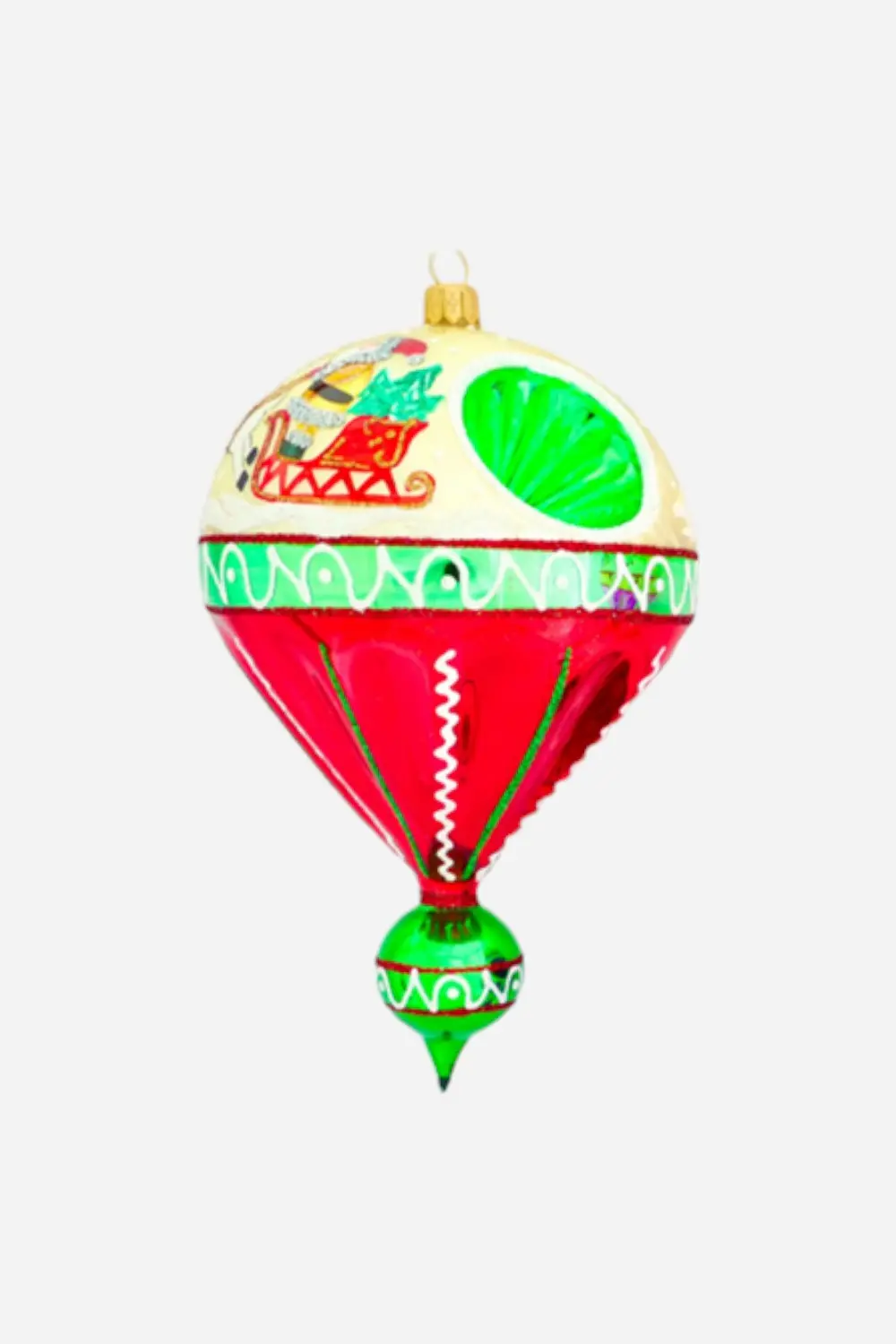 A Sleighing We Go Ornament In Red 1