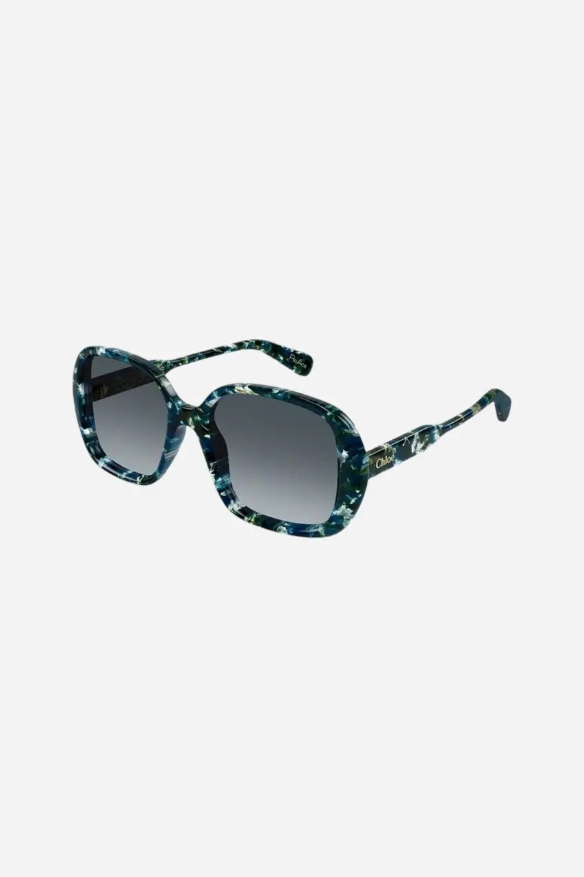 Chloe Green Multi Sunglasses (Ch0222s-004 55) 1