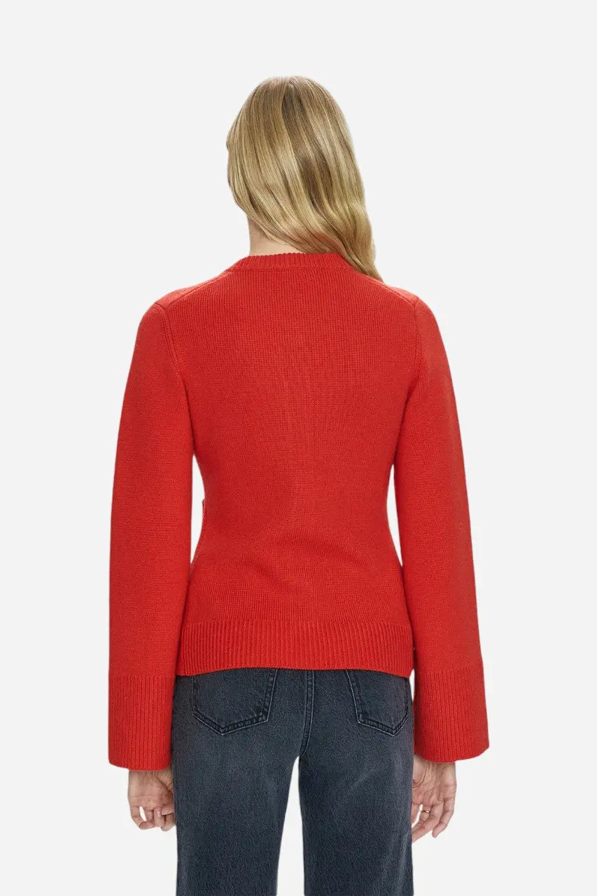 Pistola Dani Cardigan In Rouge 4