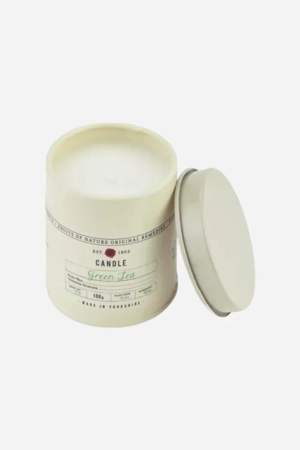 Fikkerts England Green Tea Small Candle Tin 1