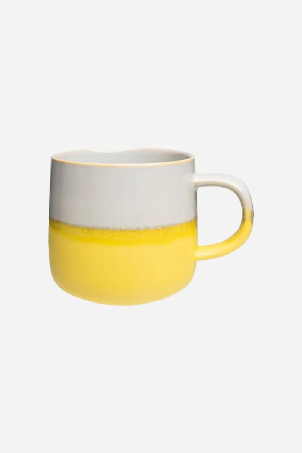Tranquillo Industrial Mug In Light Gray & Yellow 1