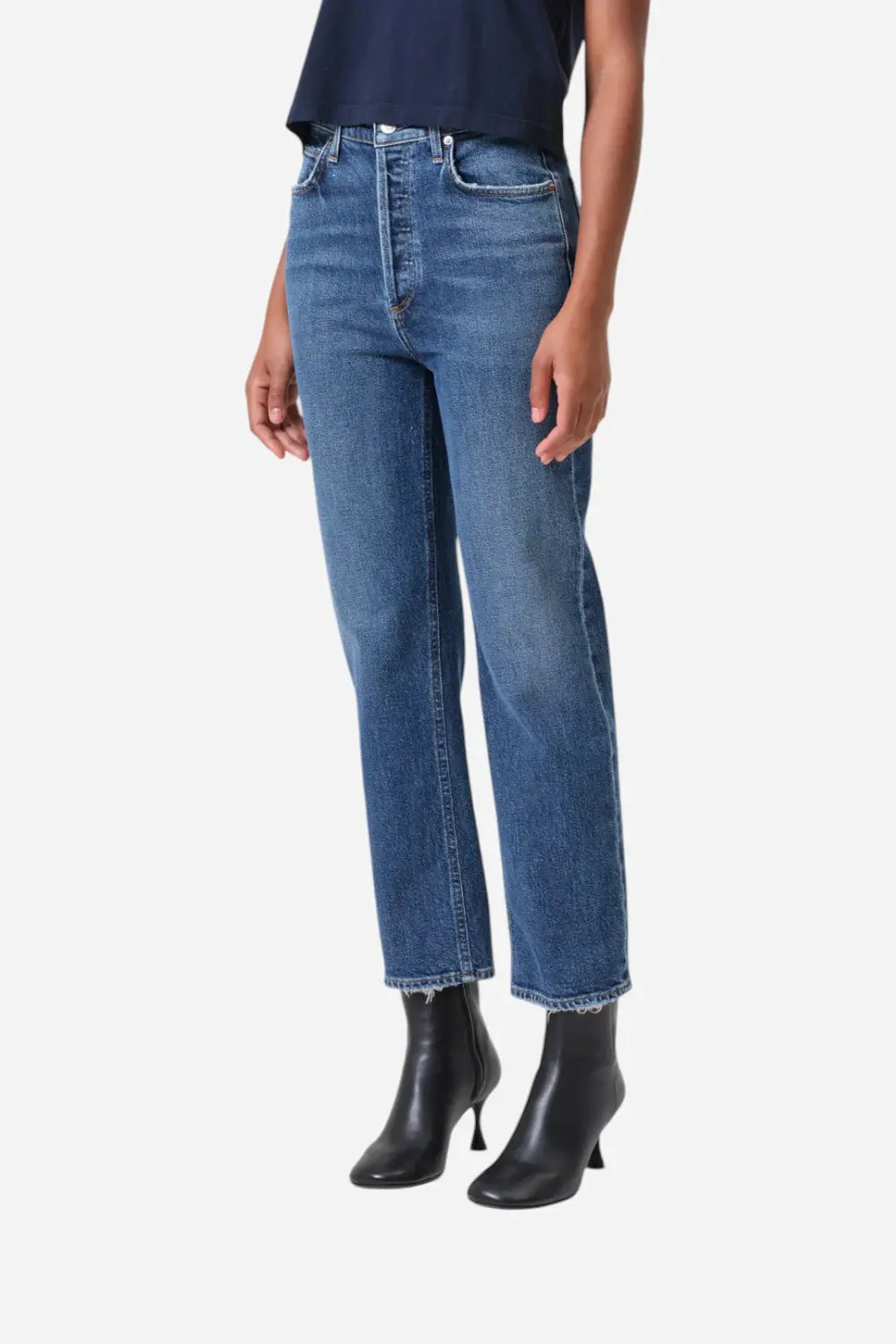 Agolde 90'S Pinch Waist Crop In Solace 2