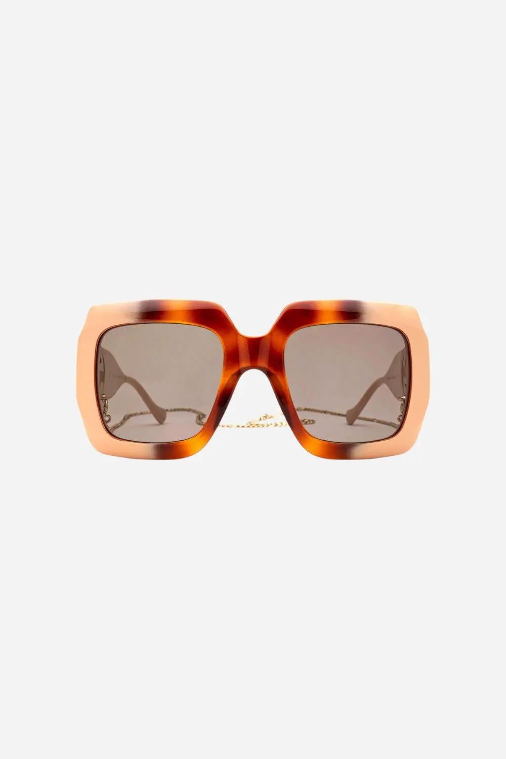 Gucci Havana/Ivory Chain Sunglasses - Gg1022s-003 54 1