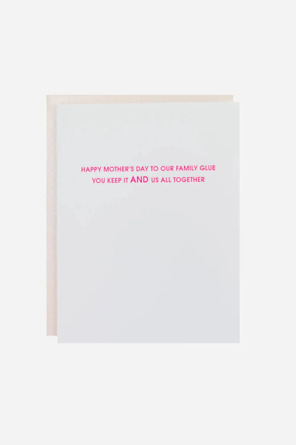 Chez Gagne Happy Mother's Day To Our Family Glue Letterpress Card 1