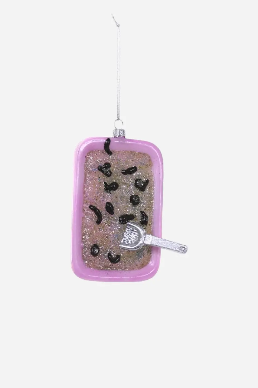 Pink Litter Box Ornament 1