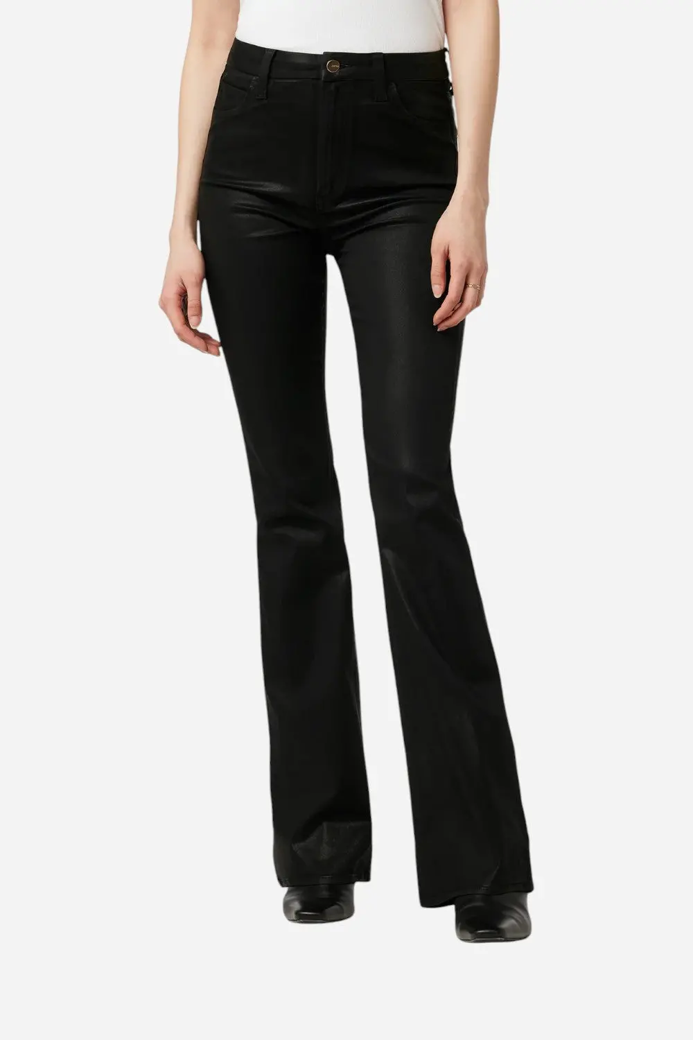 Joe's Jeans The Hi Honey Bootcut In Coated Black - 32" Inseam 1