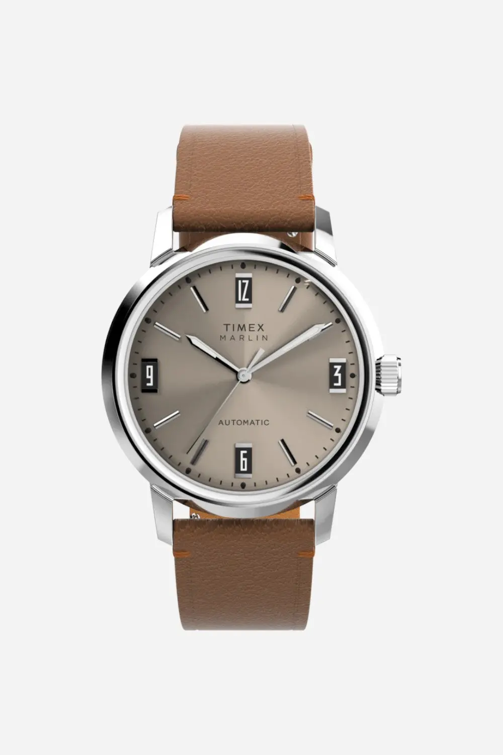 Timex Marlin® Automatic 40Mm Leather Strap Watch 1