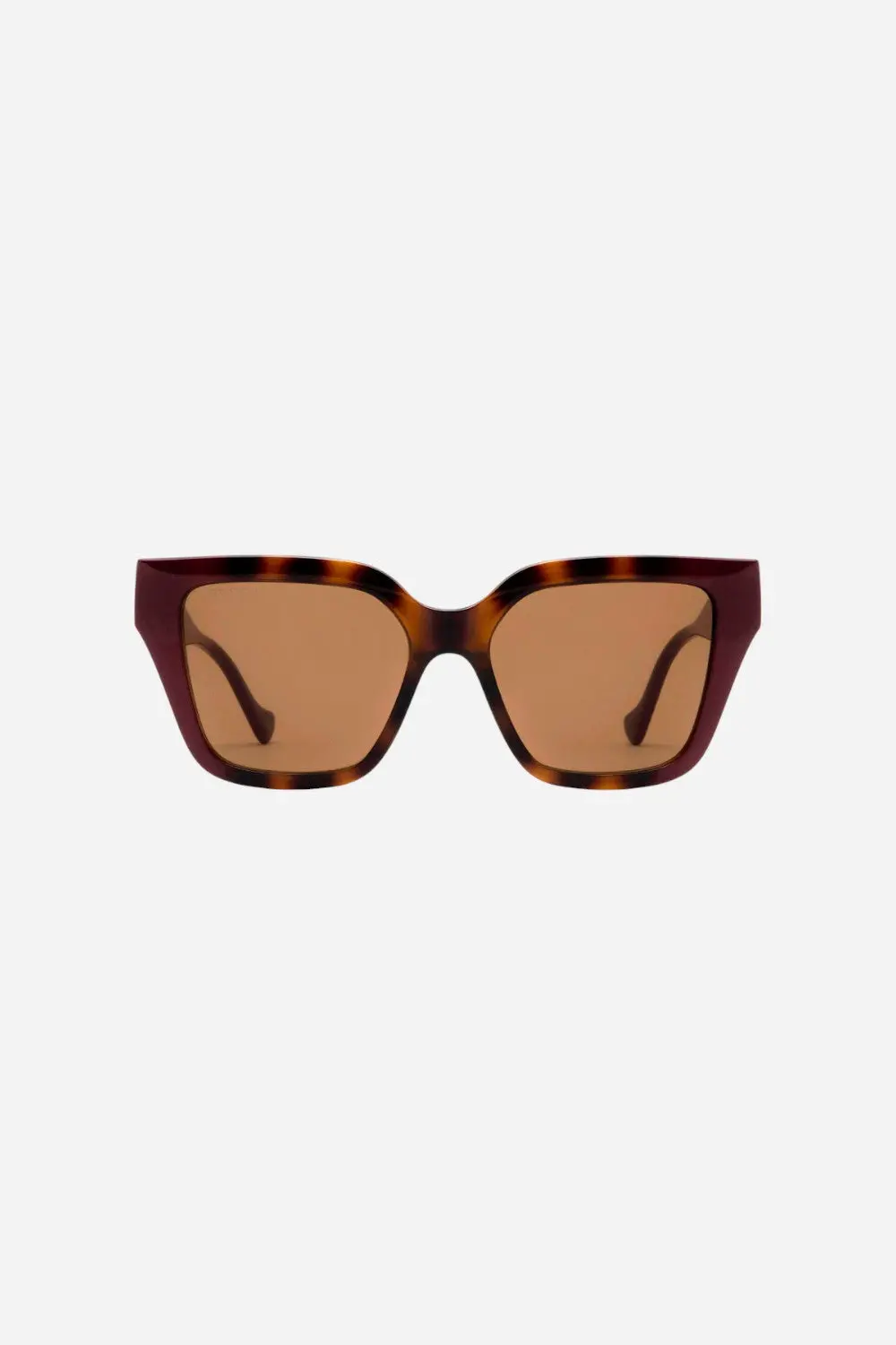 Gucci Round Havana/Burgundy Sunglasses - Gg1023s-009 1