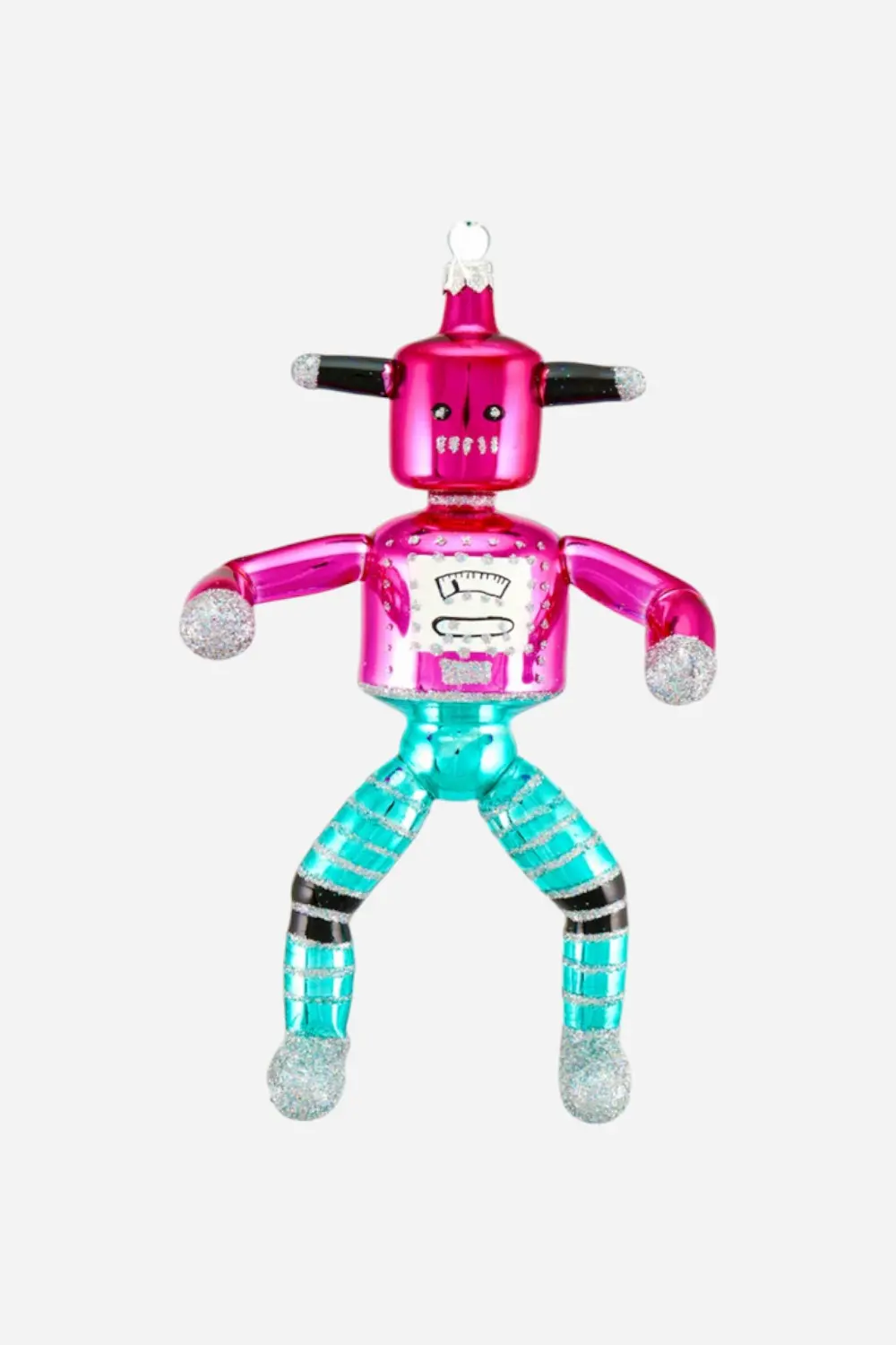 Dance Bot Ornament In Pink & Blue 1