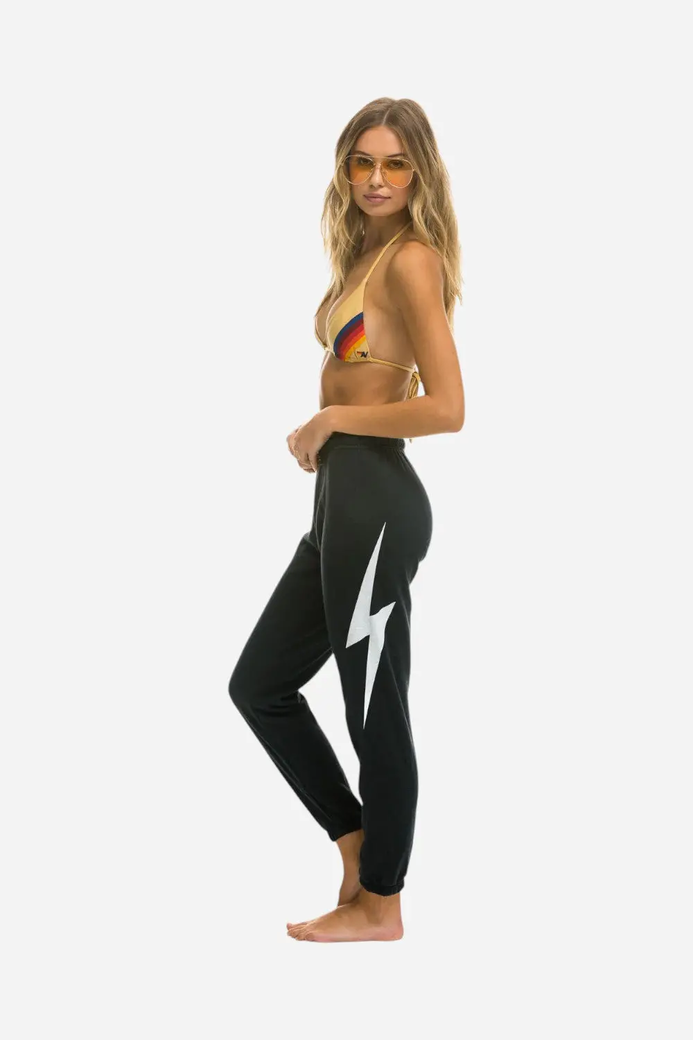 Aviator Nation Bolt Sweatpants In Charcoal 1