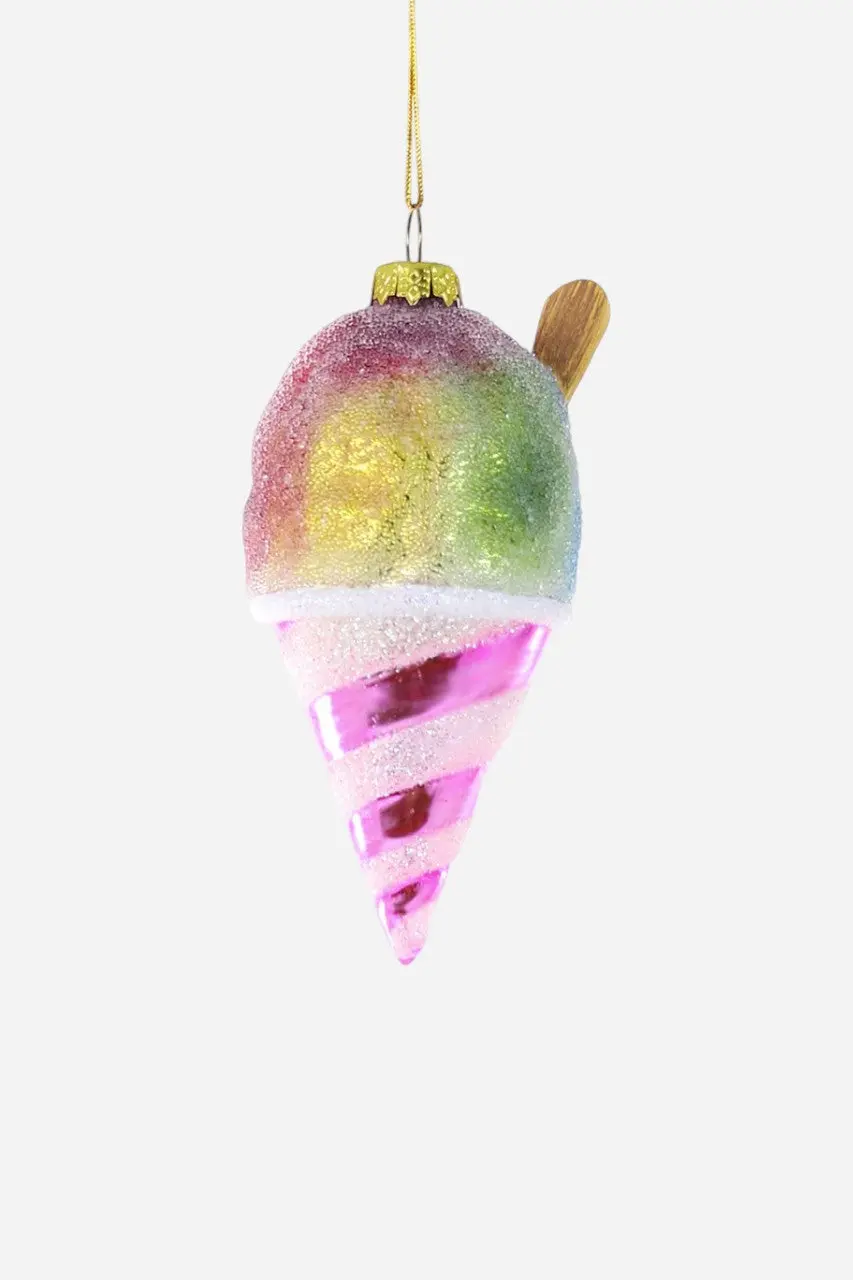 Rainbow Snowcone Ornament 1