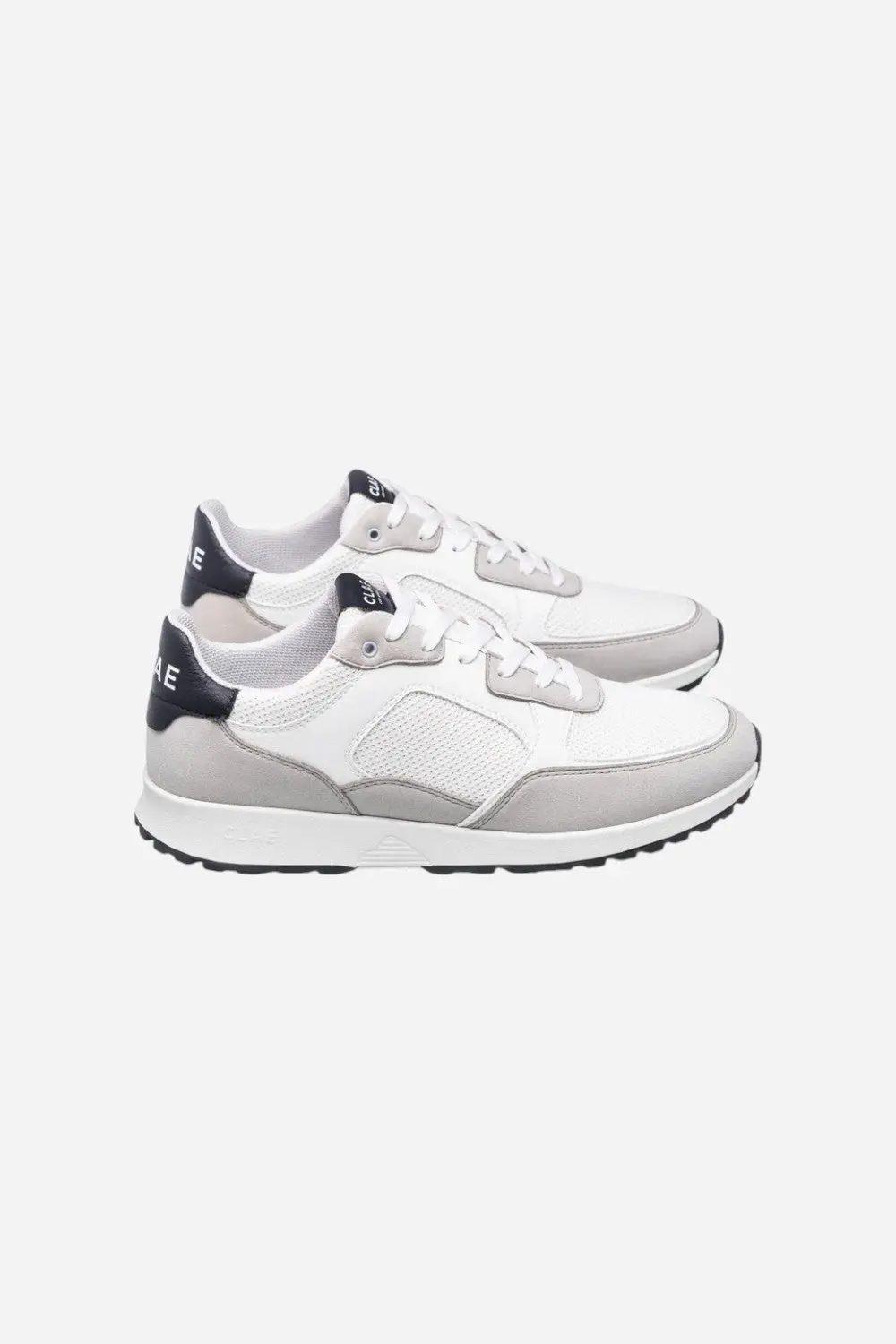 Clae Men's Joshua In Microchip White & Navy 4