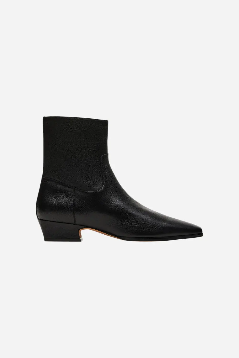 Steve Madden Dusty Black Leather Ankle Bootie 1
