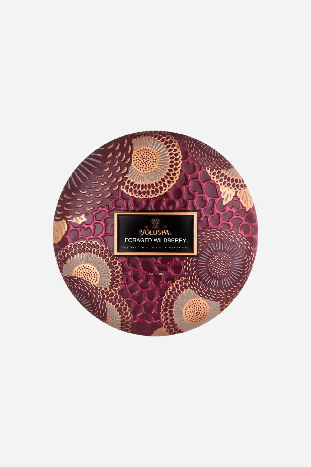 Voluspa Foraged Wildberry 3 Wick Tin Candle 1