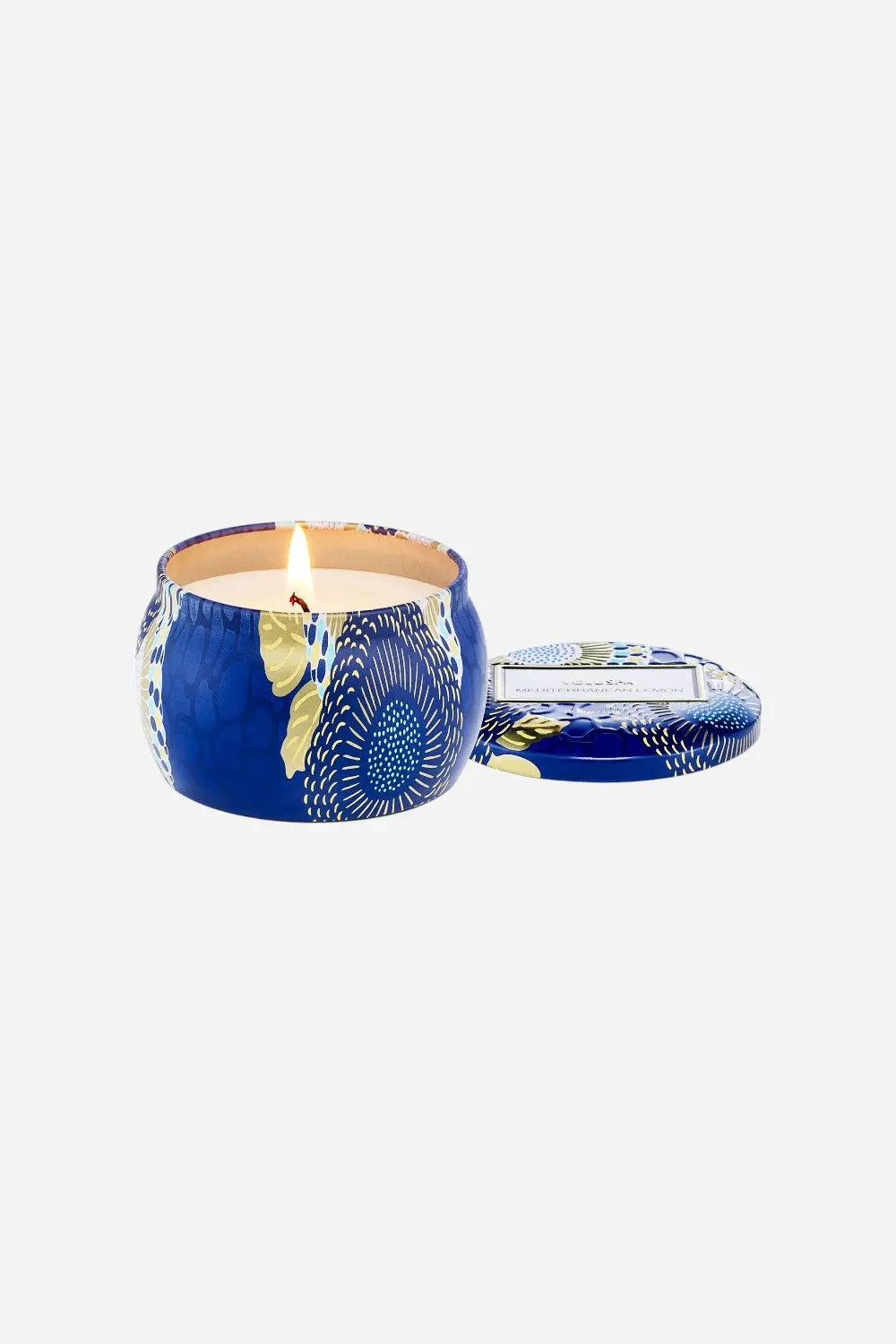 Voluspa Mediterranean Lemon Mini Tin Candle 2