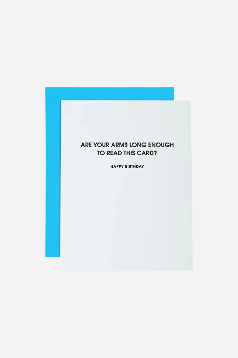 Chez Gagne Are Your Arms Long Enough To Read This Card Letterpress Card 1