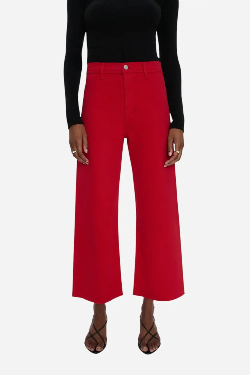 Pistola Penny High Rise Wide Leg In Ruby 1