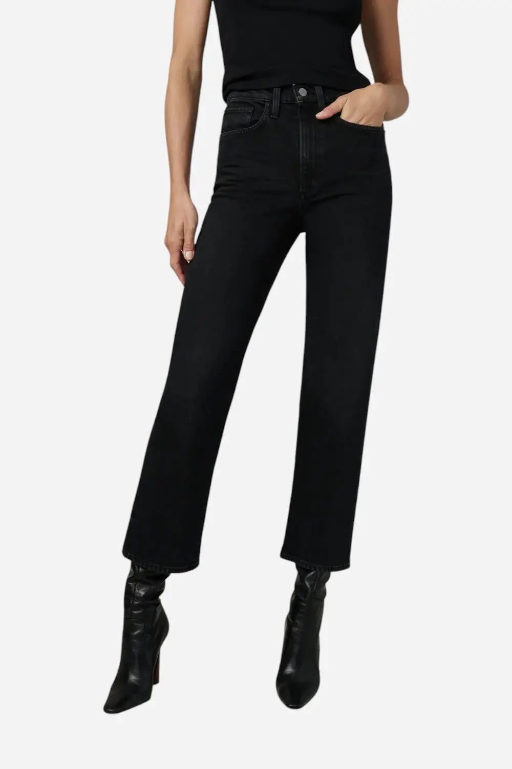 Joe's Jeans The Margot Cropped High Rise Straight In Mystique 1