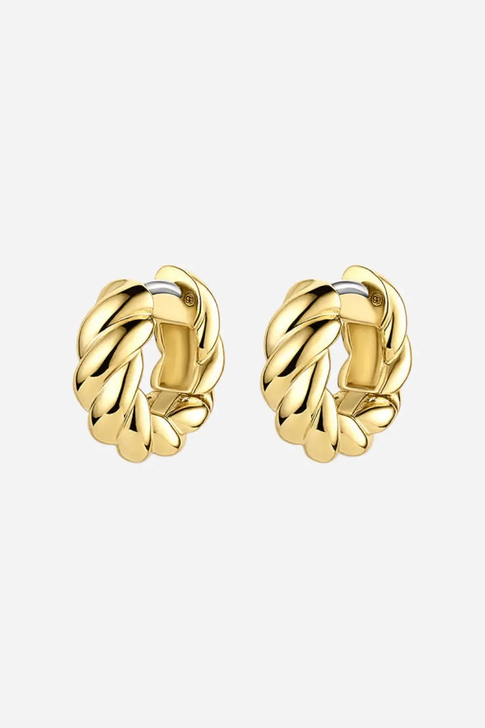 Gorjana Crew Helium Huggies In 18K Gold 1