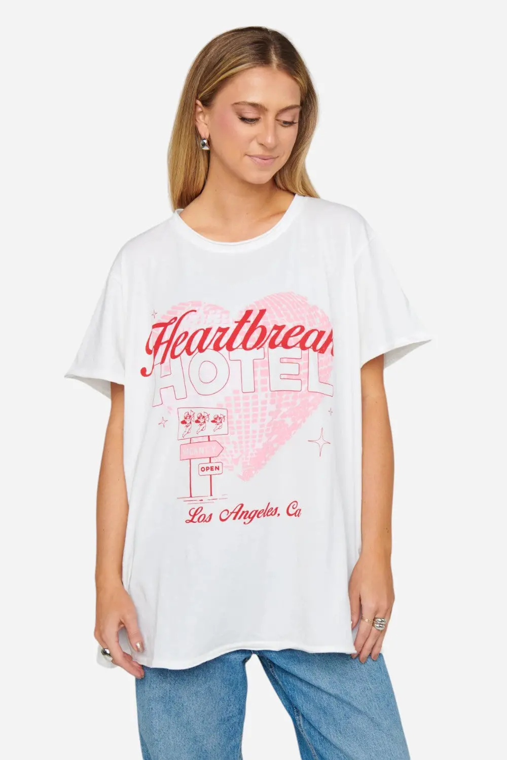 Show Me Your Mumu Airport Tee In Heartbreak Hotel Graphic 1