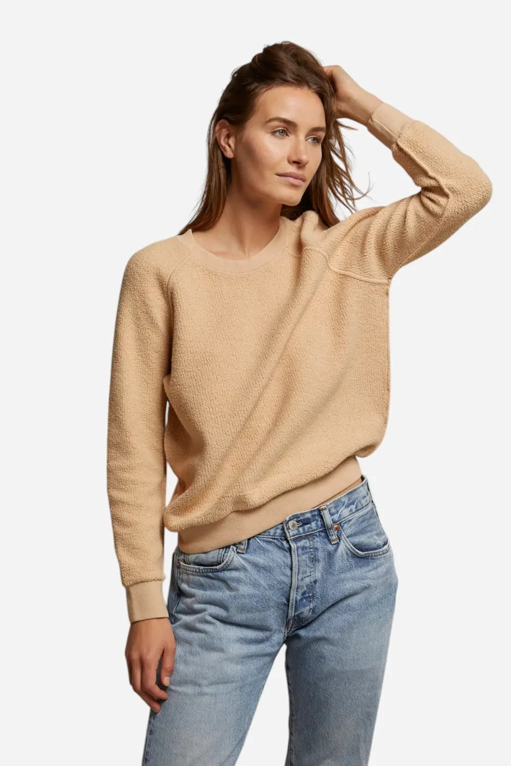 Perfect White Tee Ziggy Crew In Sand Dune 1