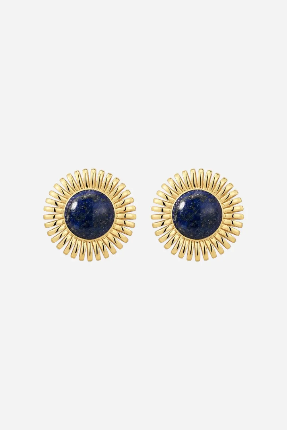 Luv Aj Lapis Spirale Studs In Gold 1