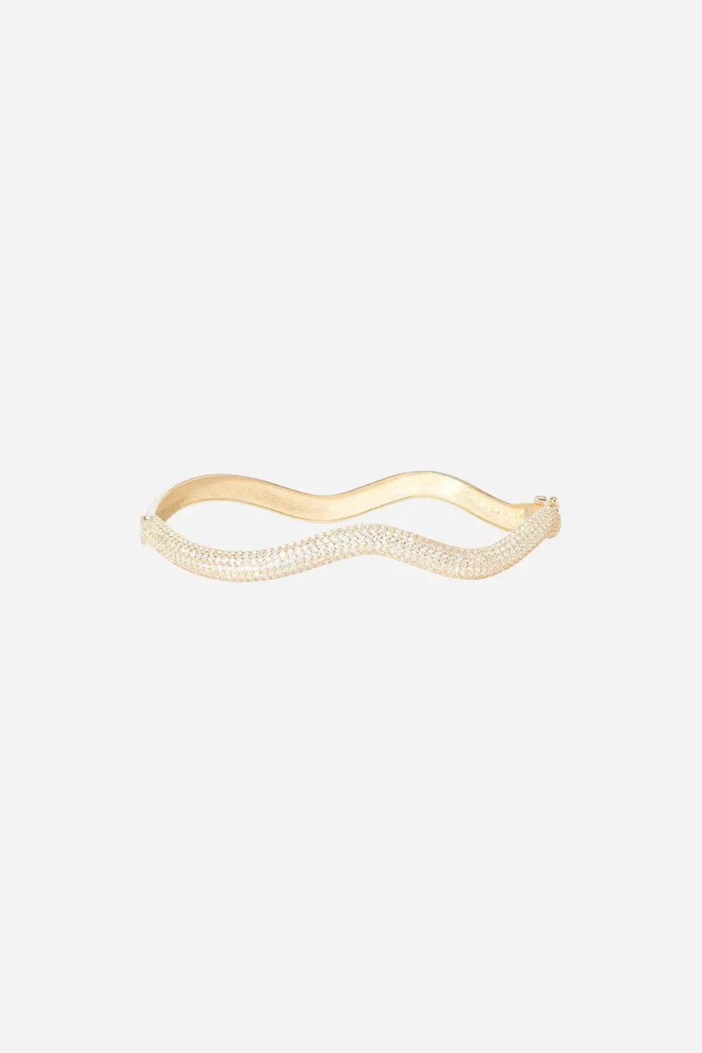 Nickho Rey Melissa Bracelet In Gold With Clear Stones 1