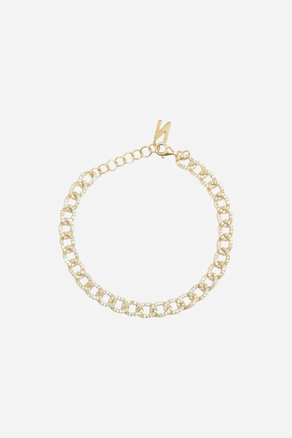 Nickho Rey Anastasia Bracelet In Gold With Clear Stones 1