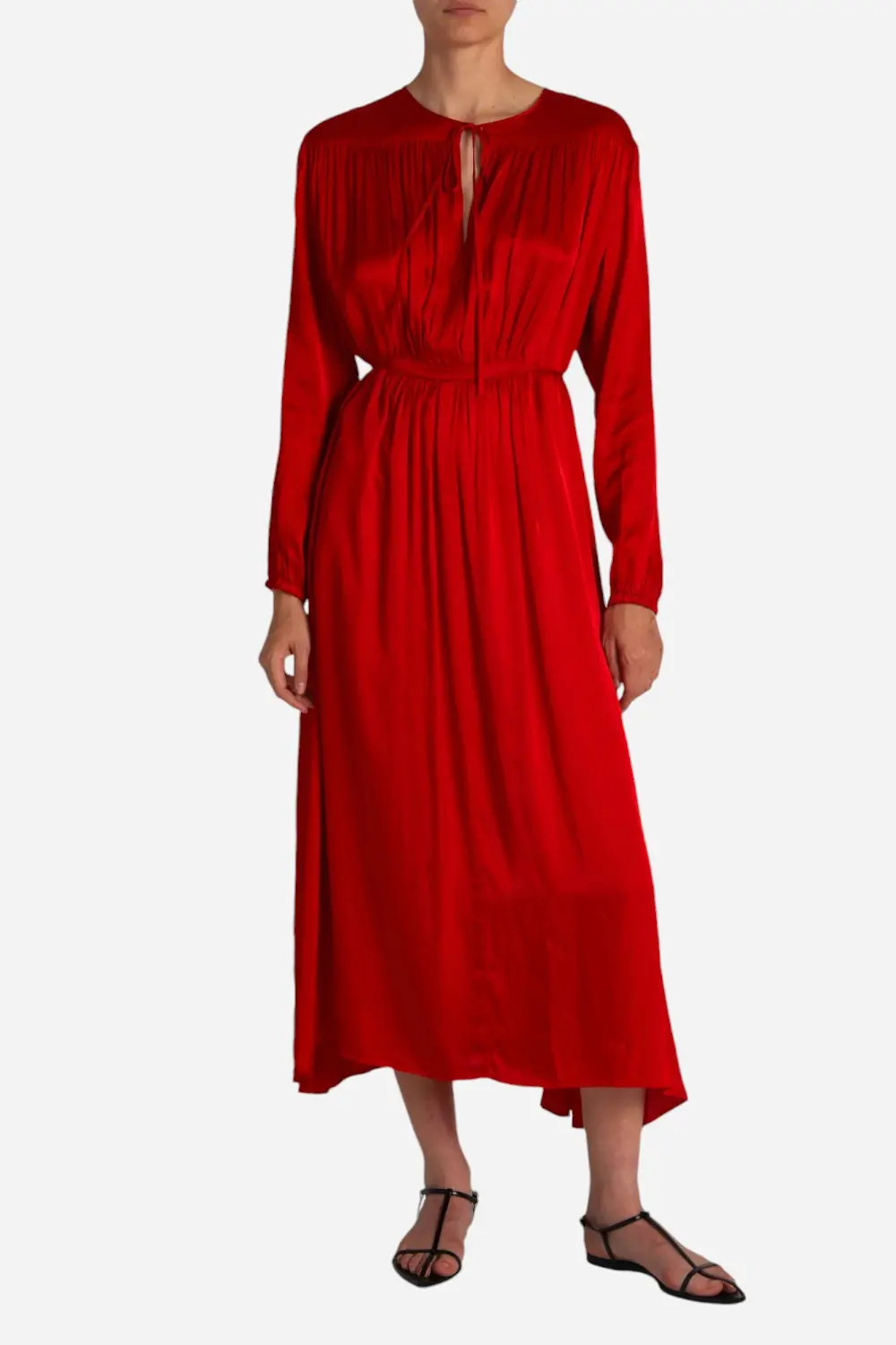 Saint Art August Maxi Dress Molten Lava 1