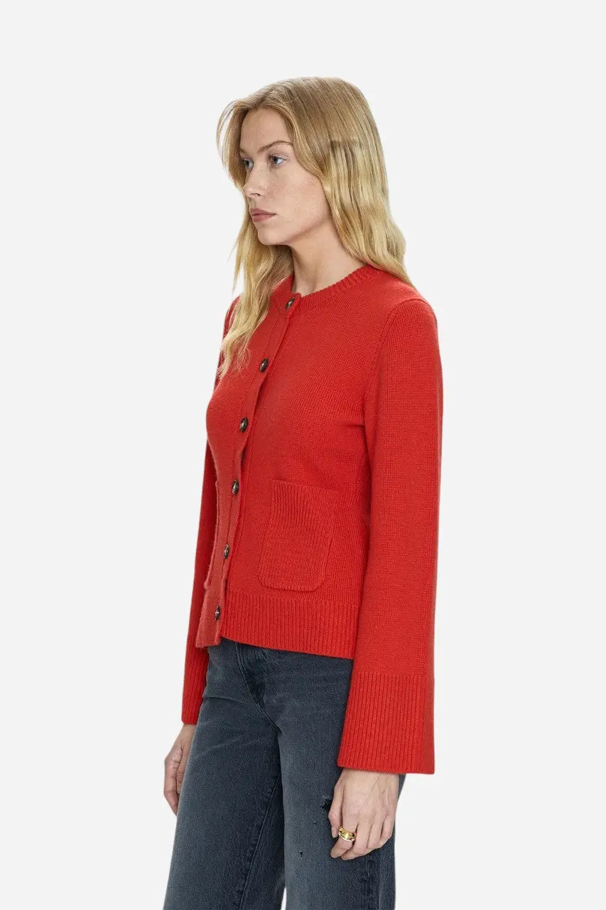 Pistola Dani Cardigan In Rouge 3