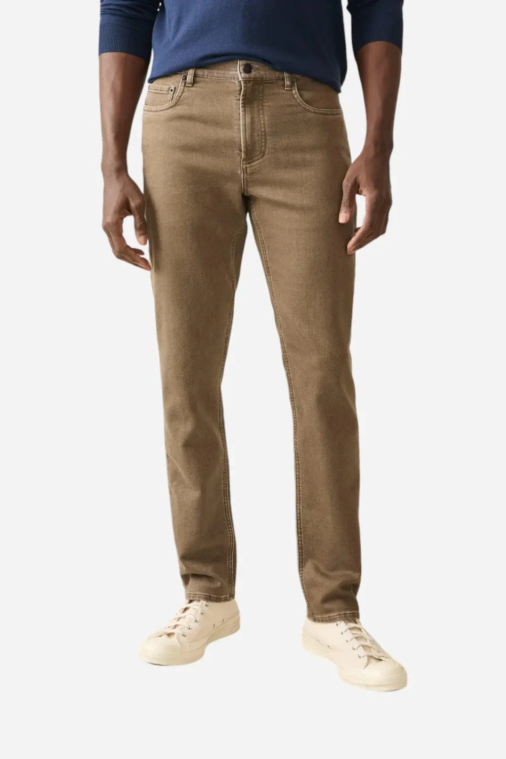 Faherty Stretch Terry 5-Pocket Pant Driftwood 1