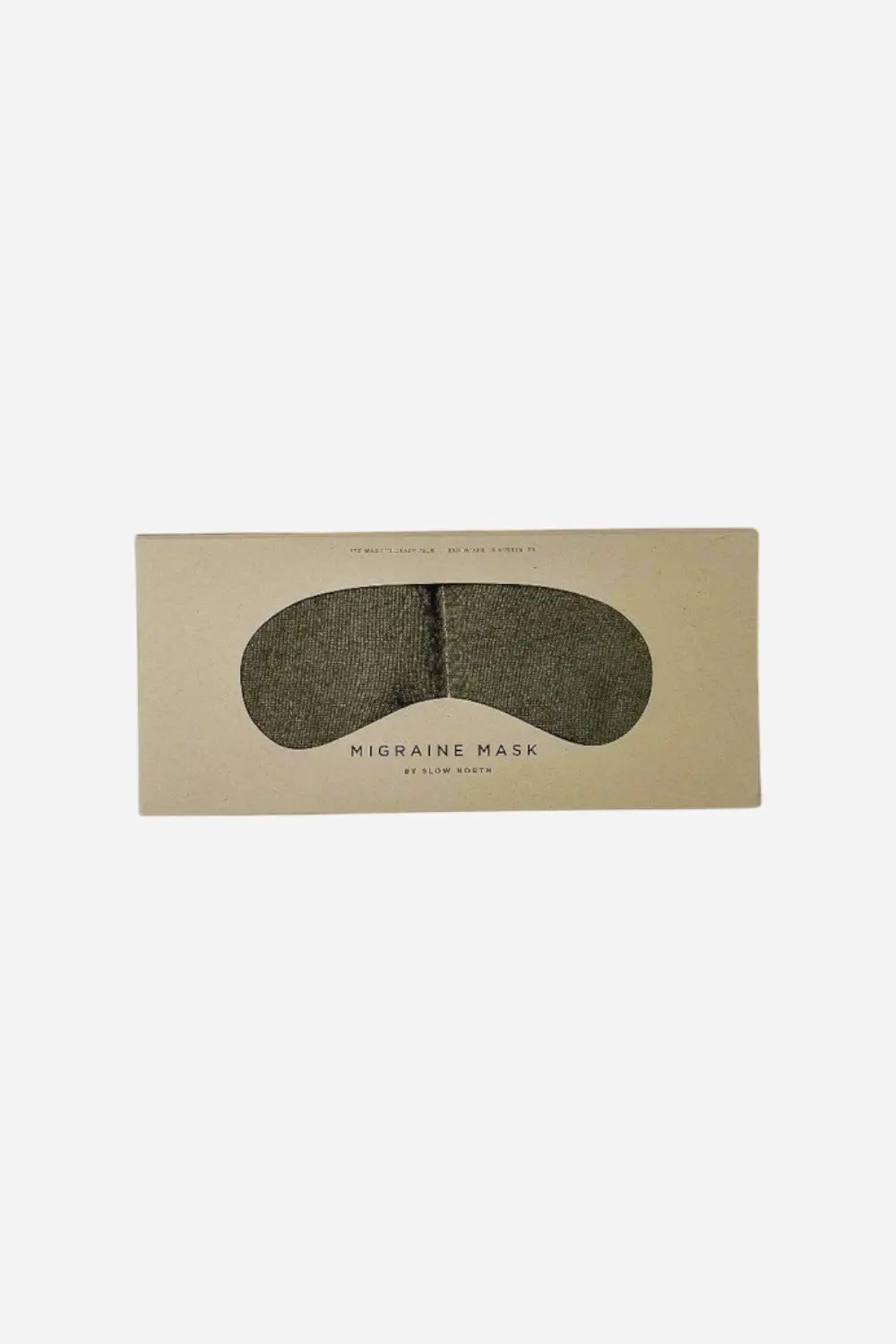 Slow North Eye Mask In Olive 2