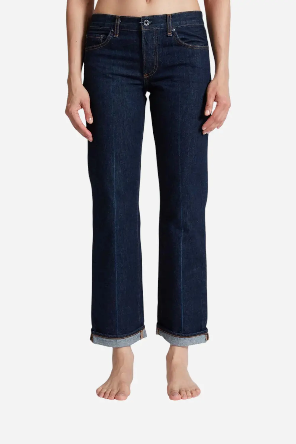 Askkny Low Rise Straight Baby Cuff 1