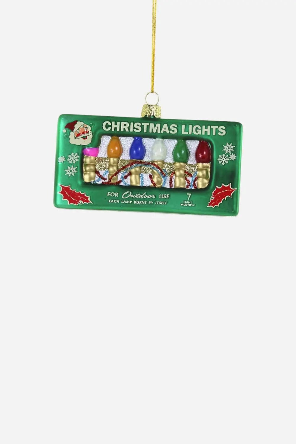 Vintage Christmas Lights Ornament 1